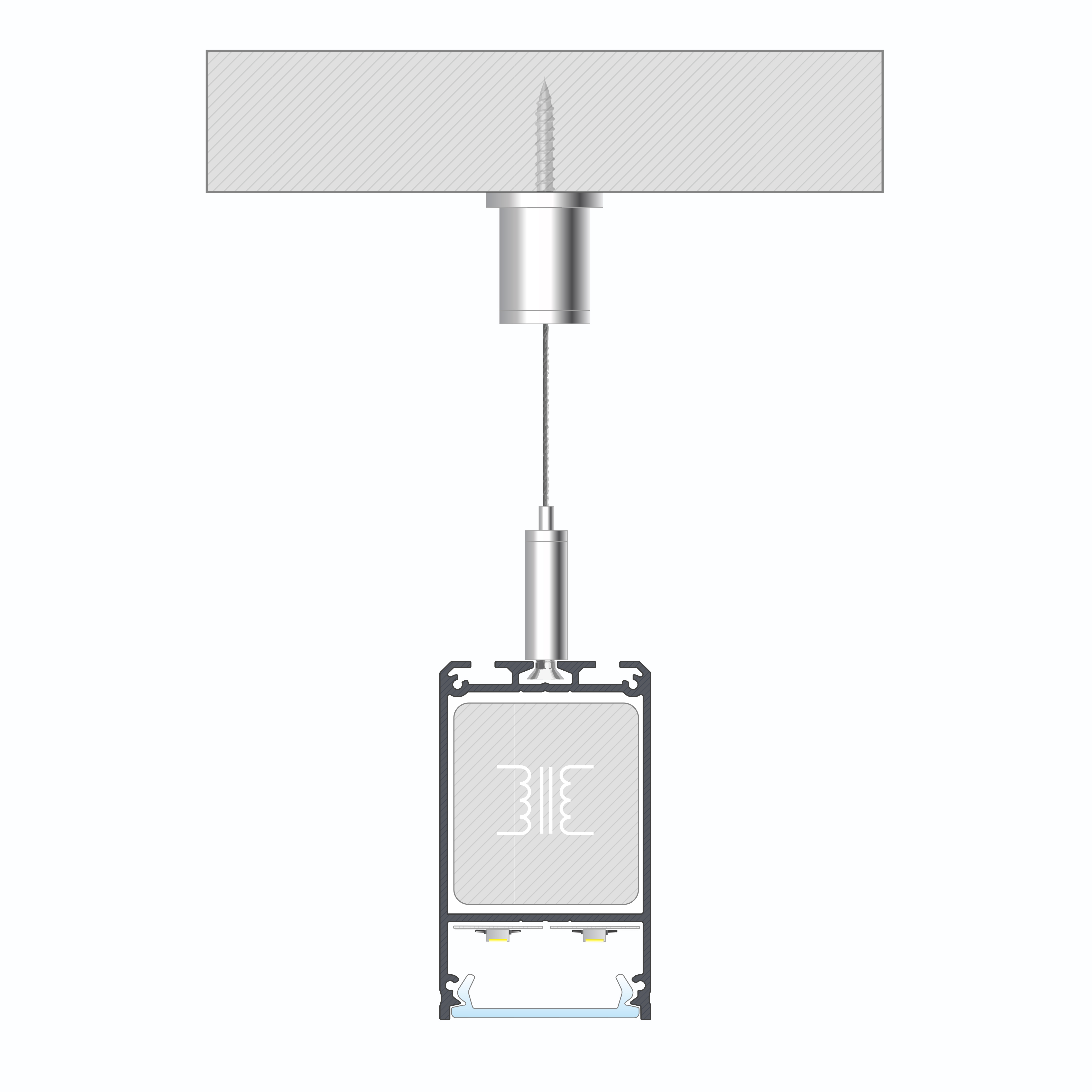 LED lišty a profily k zavěšení 