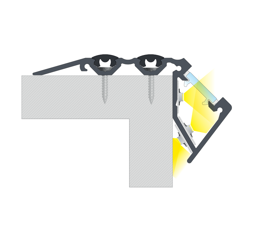 Schodišťové LED profily