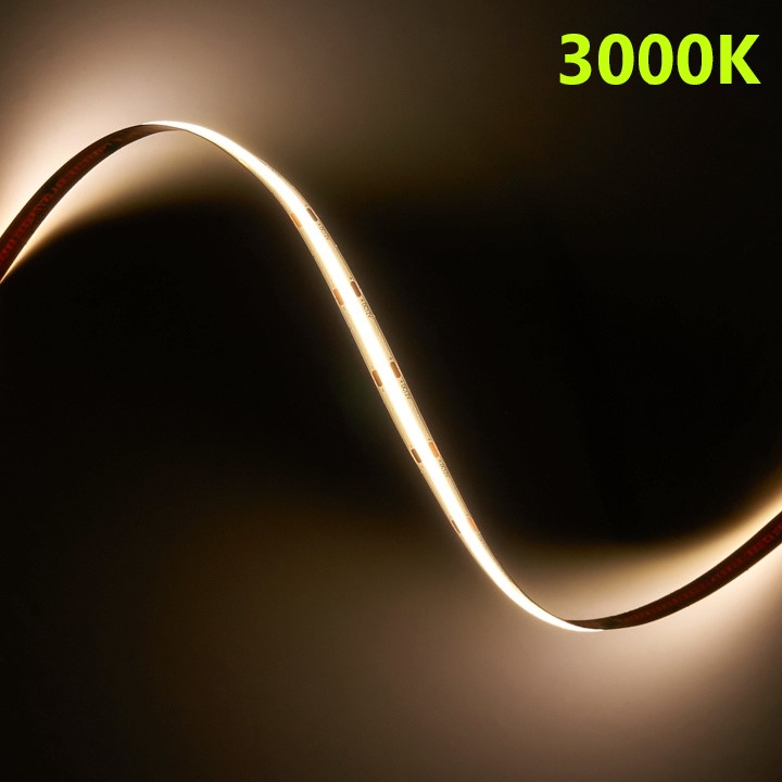 LED pásek COB 24V / 480LED / 9W / 3000K / IP20 / 8mm / PRO+