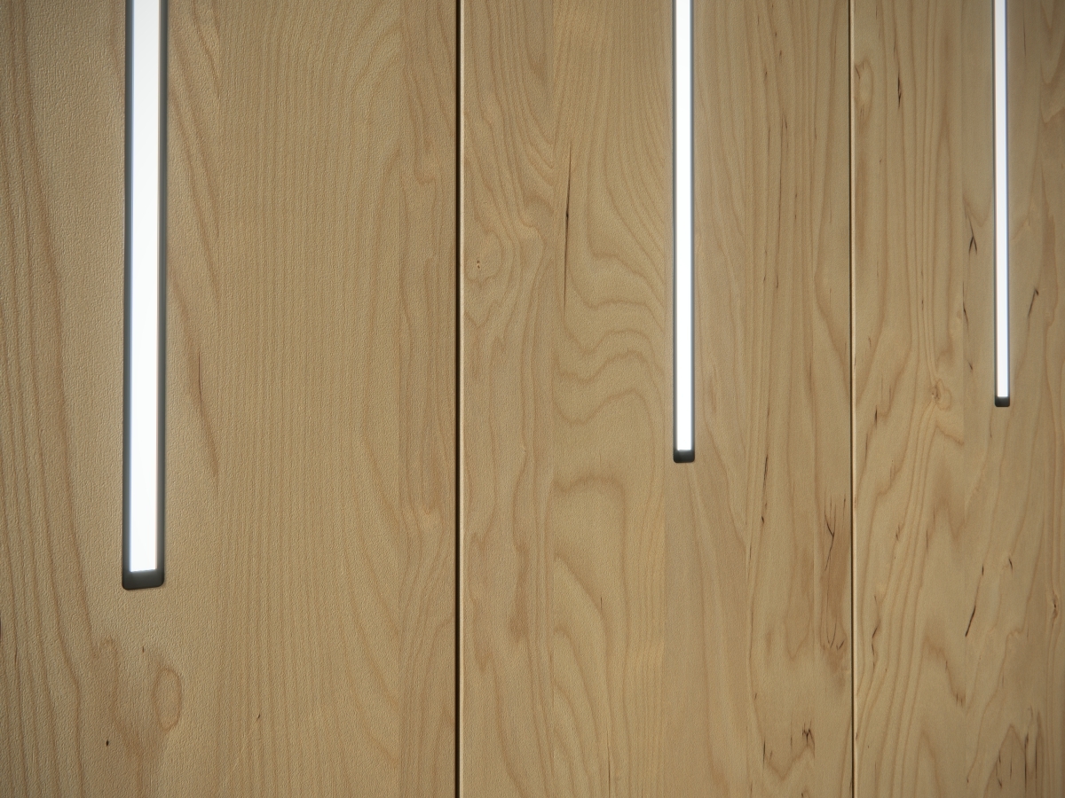 LED profil W, černý