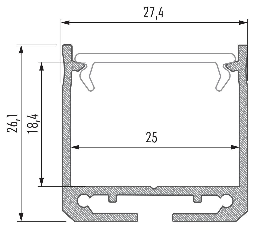 Závěsné svítidlo Lumines DILEDA bílé, 60cm, 4000K, 14W