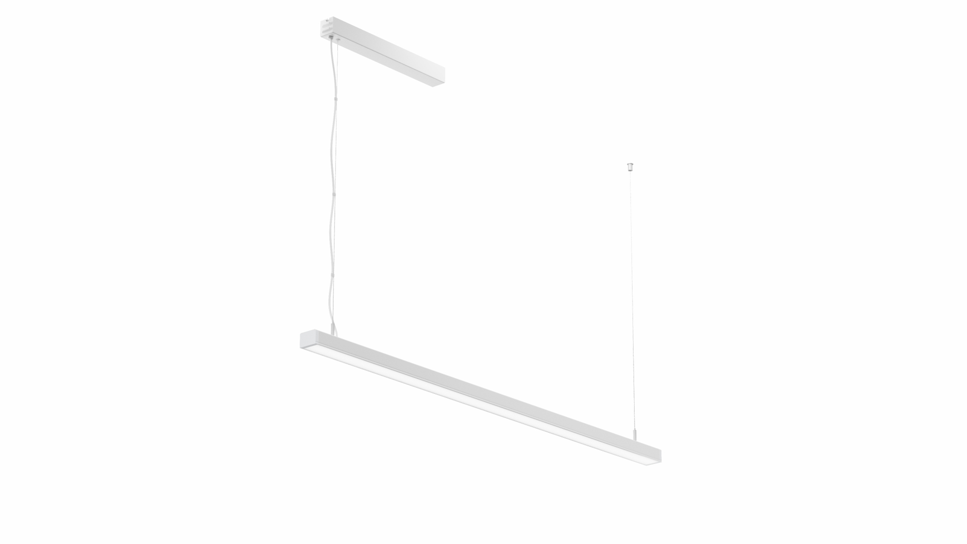 Závěsné svítidlo Lumines ILEDO bílé, 180cm, 4000K, 56W