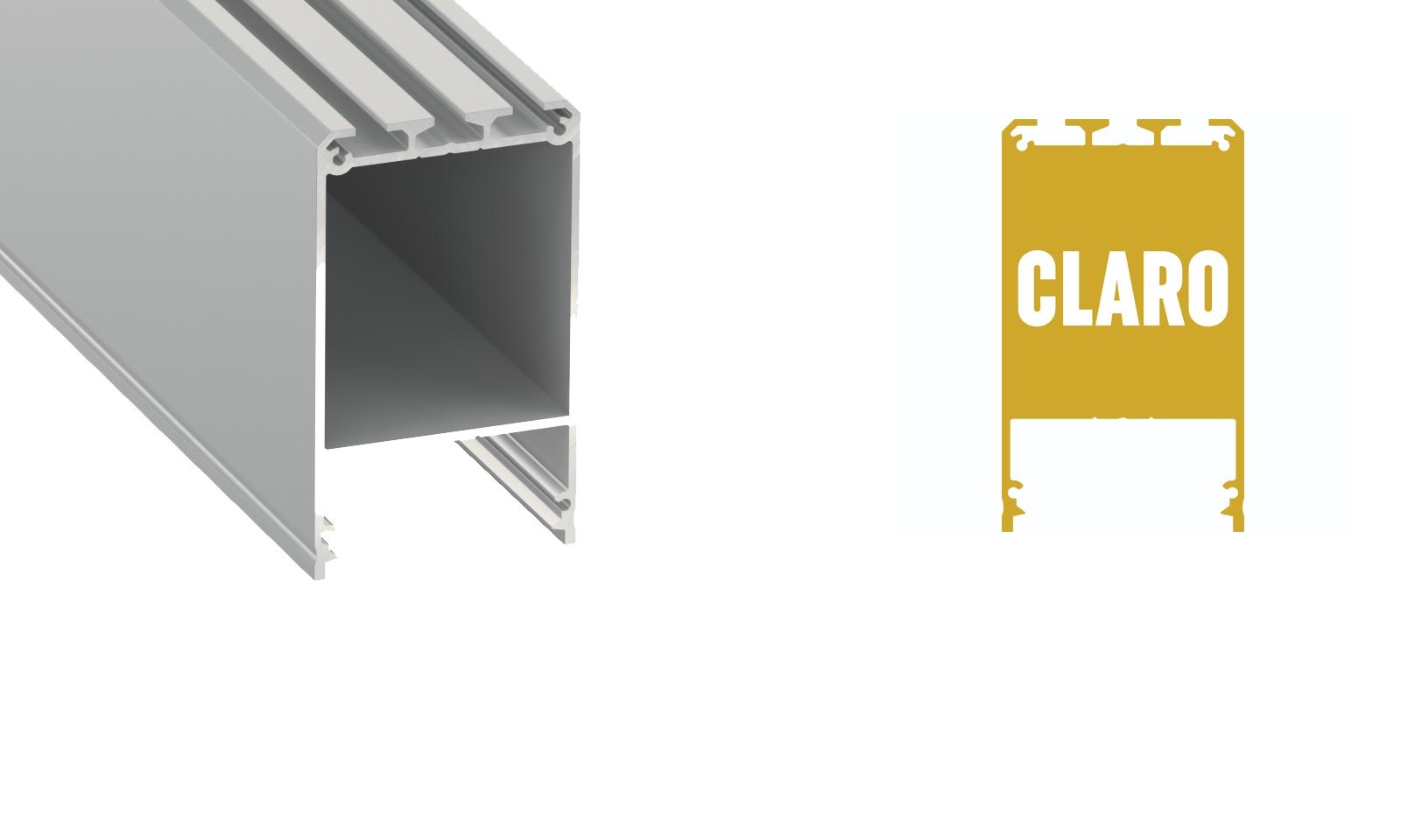 Závěsné svítidlo Lumines CLARO stříbrné, 120cm, 4000K, 54W