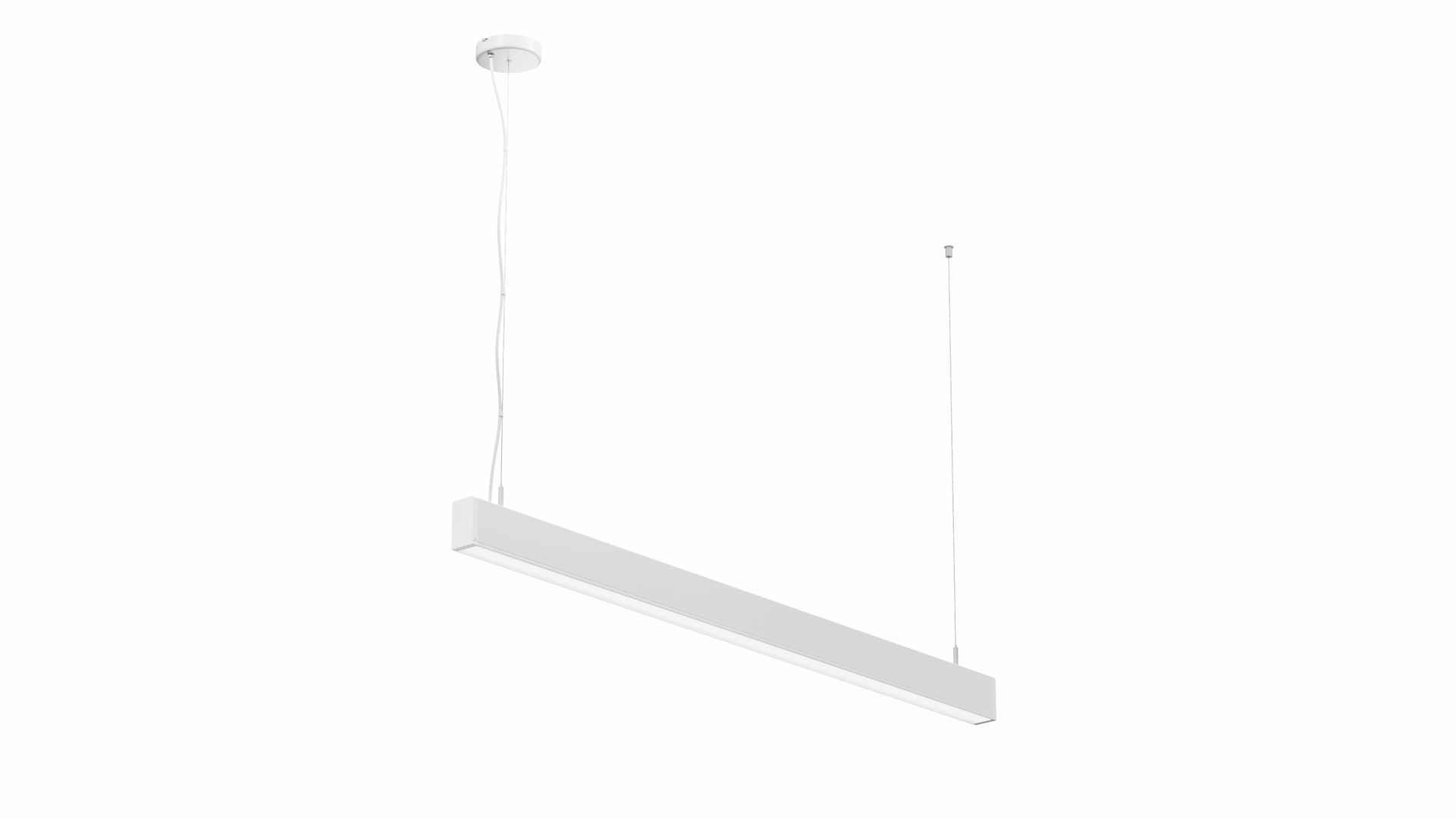 Závěsné svítidlo Lumines CLARO bílé, 180cm, 4000K, 80W