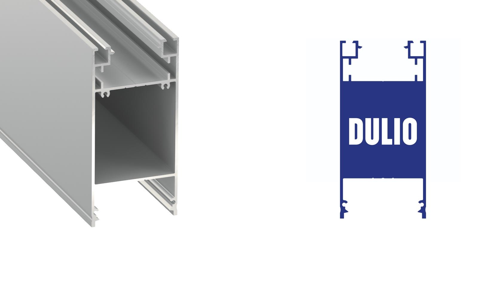 Závěsné svítidlo Lumines DULIO stříbrné, 120cm, 4000K, 76W