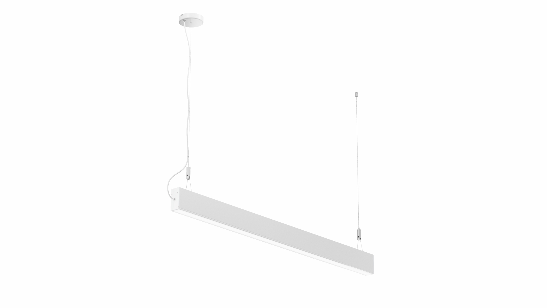 Závěsné svítidlo Lumines DULIO bílé, 180cm, 4000K, 116,5W