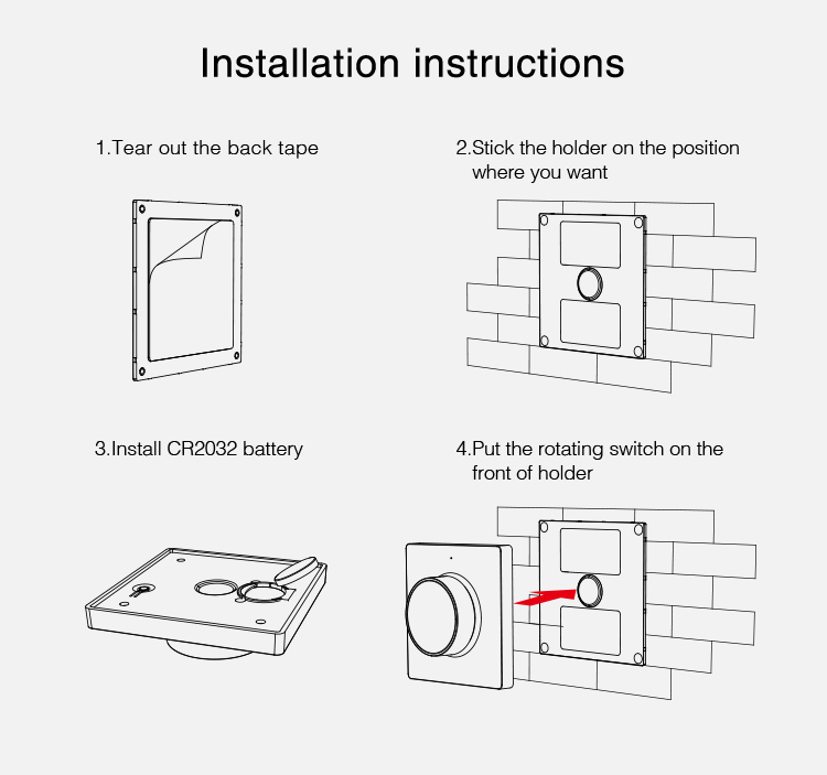 LED ovladač K1-W Mi.Light MiBOXER pro jednobarevné a CCT LED pásky, RF 2,4 GHz, bílý