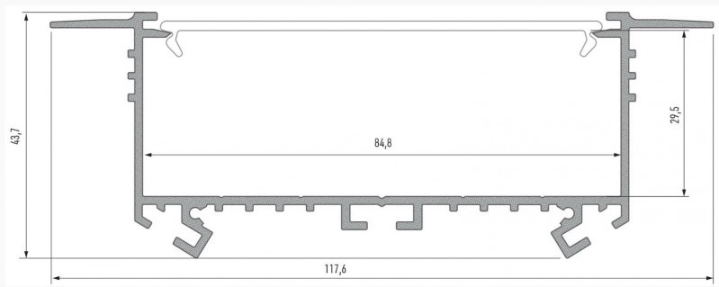 LED profil SORGA, černý