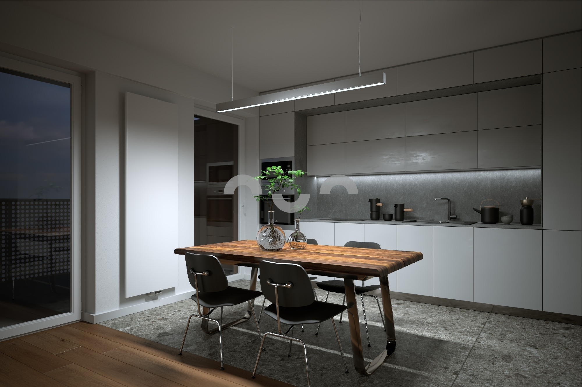 LED profil CLARO, černý