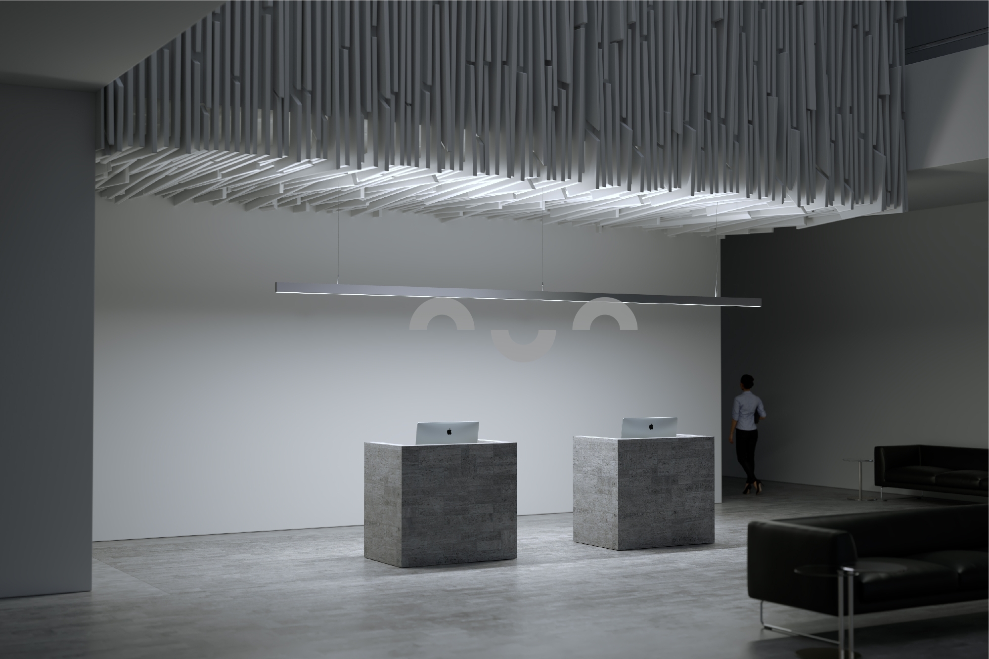 LED profil DULIO, černý