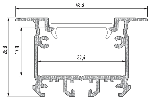 LED profil inTALIA, černý