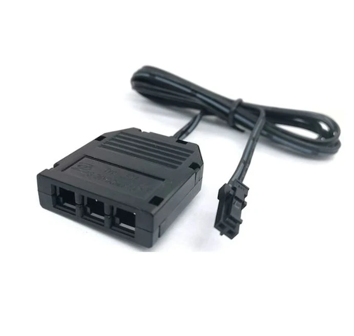 Rozbočovací krabička, 3x JST-M samice + 2m kabel, 1x JST-M samec, černá
