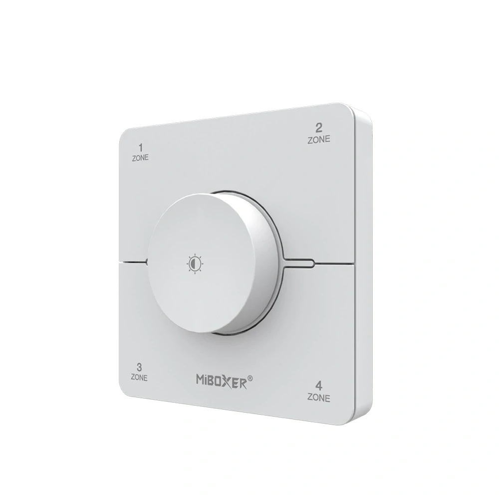 LED ovladač K0S Mi.Light MiBOXER pro jednobarevné a CCT LED pásky, 4-ZÓNOVÝ, bílý