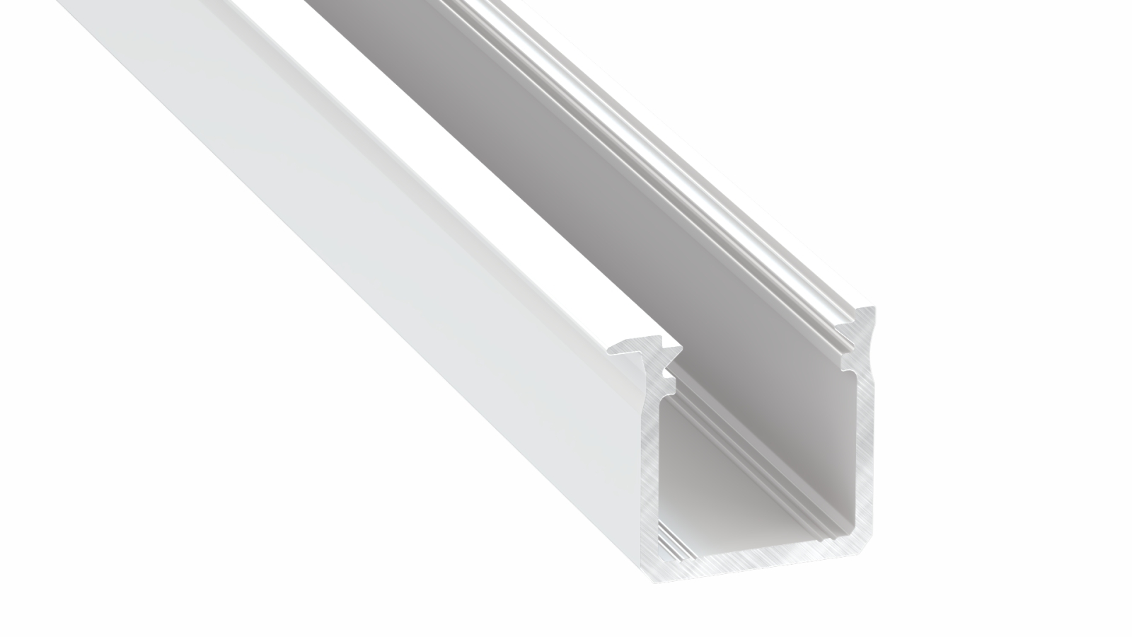 LED profil J, bílý
