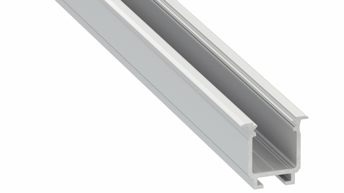 LED profil W, stříbrný