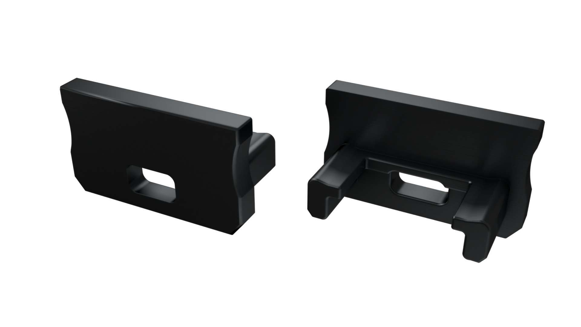 ALU koncové záslepky do LED profilu A - BASIC, černé