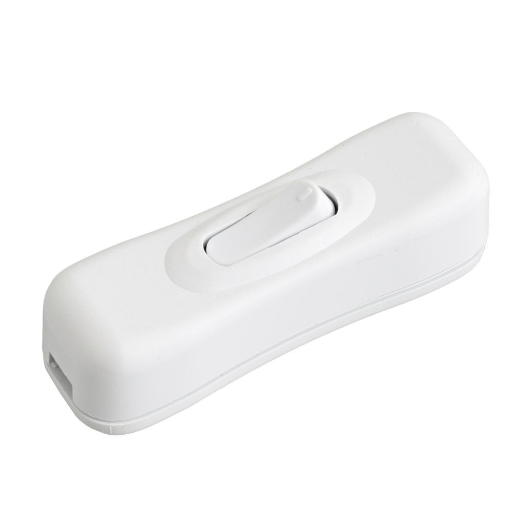 VYPÍNAČ mezišňůrový - BÍLÝ 250V/2A