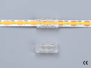 2 pin KONEKTOR pro MONO COB & SMD LED pásky, typ: LED pásek ↔ LED pásek, PCB 5mm