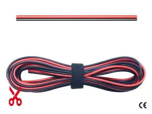 KABEL ČERNÝ dvoužilový pro LED 2x0,35mm2