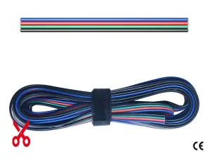 RGB KABEL 4-žílový plochý - 4x0,30mm2