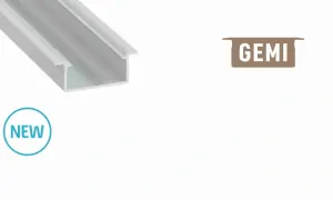 LED profil GEMI, surový hliník