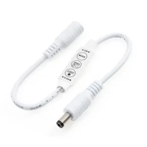 RUČNÍ LED OVLADAČ / STMÍVAČ / BLIKAČ - MEZIKABELOVÝ - 12V/24V - BÍLÝ