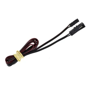 Prodlužovací kabel s JST-M konektory, samec a samice, délka 2m, černý