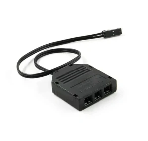 Rozbočovací krabička, 3x JST-M samice + 20cm kabel, 1x JST-M samec, černá