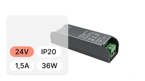Univerzální ultratenký LED zdroj SLIM - řada "H", 24V | 36W | 1,5A | IP20, 5 let záruka