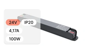Univerzální ultratenký LED zdroj SLIM - řada "H", 24V | 100W | 4,17A | IP20, 5 let záruka