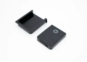 NÁBYTKOVÝ DOTYKOVÝ BEZDRÁTOVÝ OVLADAČ MINI/DESIGN - 2v1 - DIM+IR DVEŘNÍ SPÍNAČ, ČERNÝ, 12V/24V