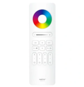 Univerzální ovladač ovladač Mi.Light C5 - 4 zónový pro RGB, RGBW a RGB+CCT LED pásky, RF 2,4 GHz, bílý