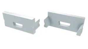 PVC koncové záslepky do LED profilu TERRA, bílé