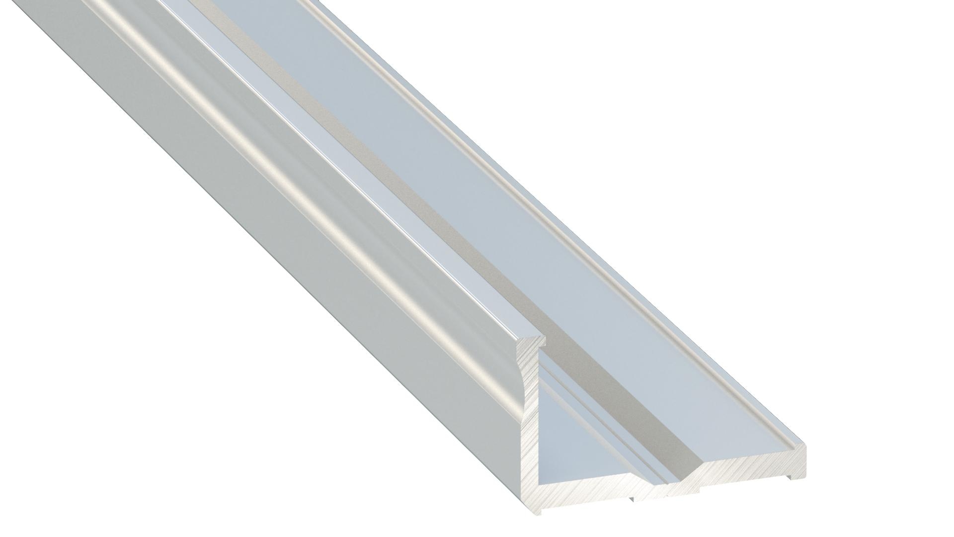 LED profil E, stříbrný