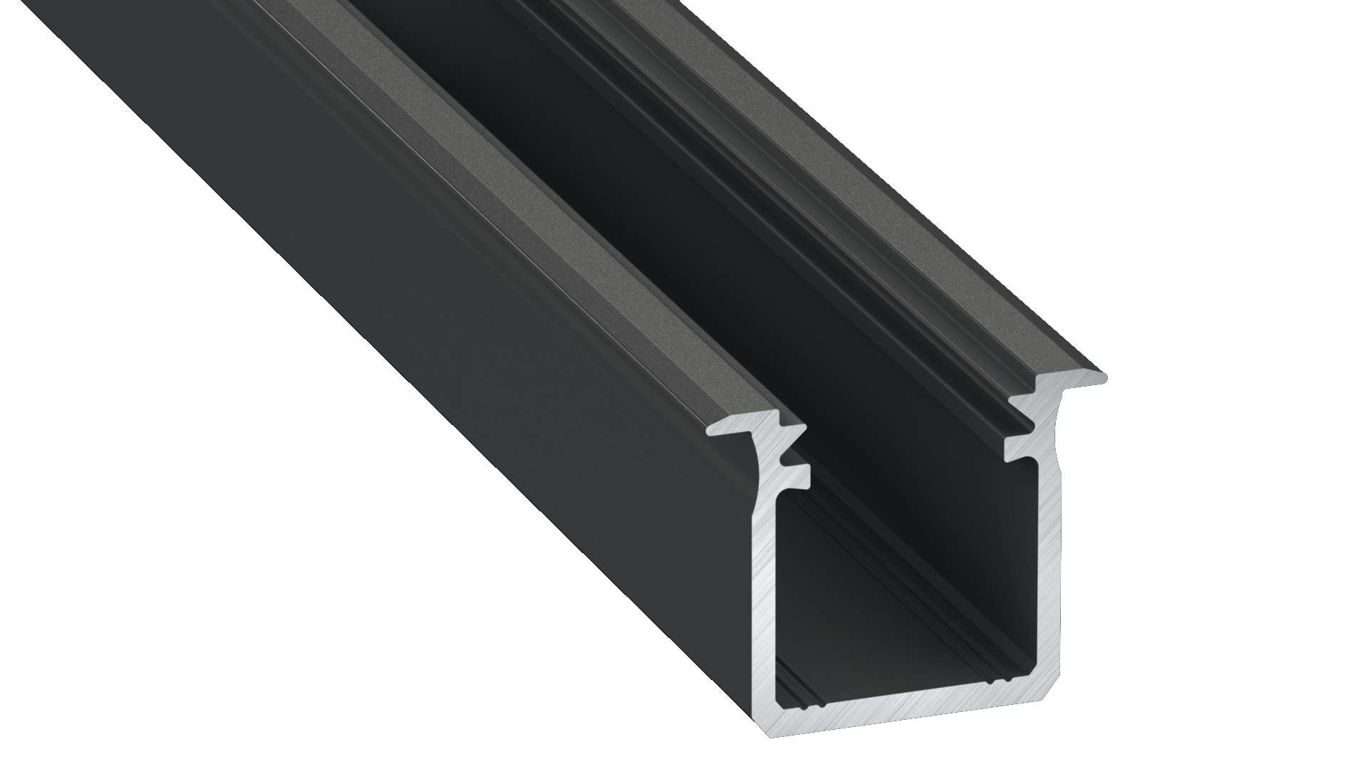 LED profil G, černý