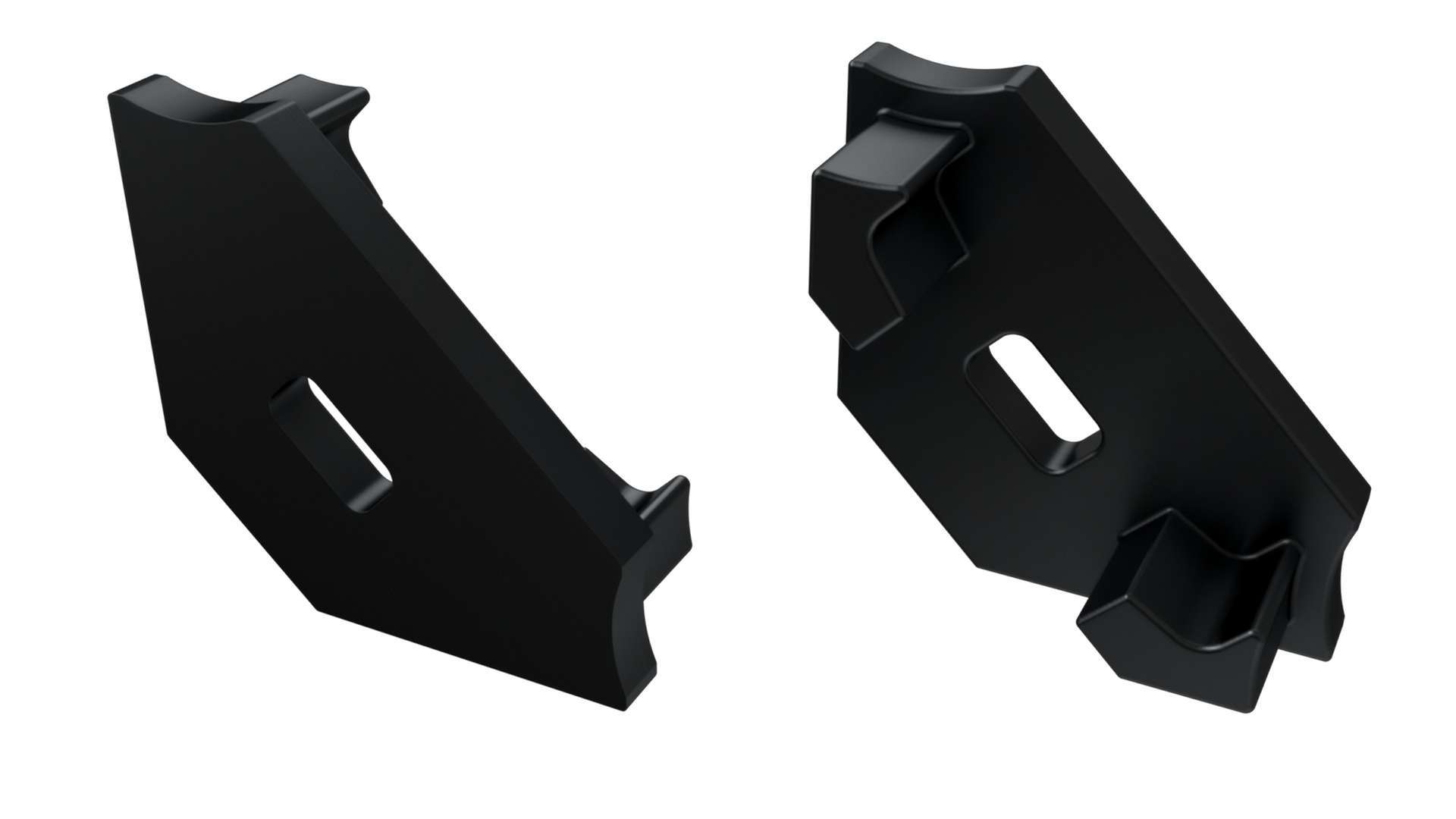 ALU koncové záslepky do LED profilu C, černé