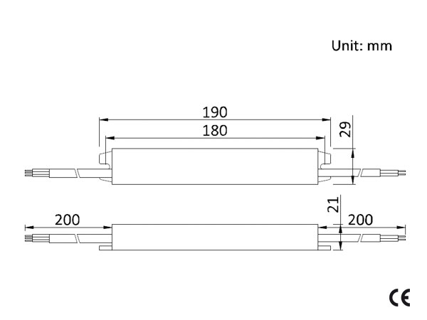 Profesionální napájecí zdroj Scharfer pro LED osvětlení, 12V | 45W | 3,75A | IP67