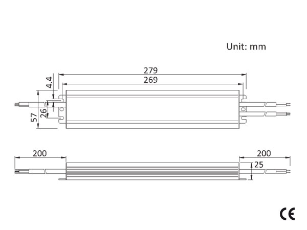 Profesionální napájecí zdroj Scharfer pro LED osvětlení, 24V | 150W | 6,25A | IP67