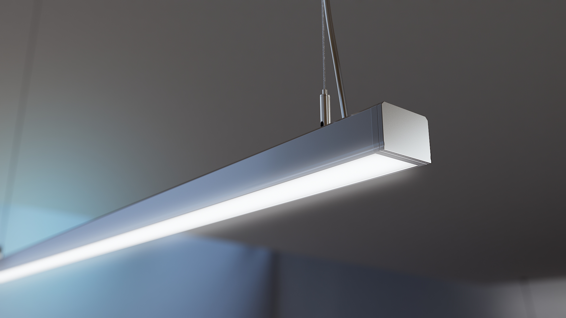 Závěsné svítidlo Lumines ILEDO bílé, 60cm, 4000K, 20W