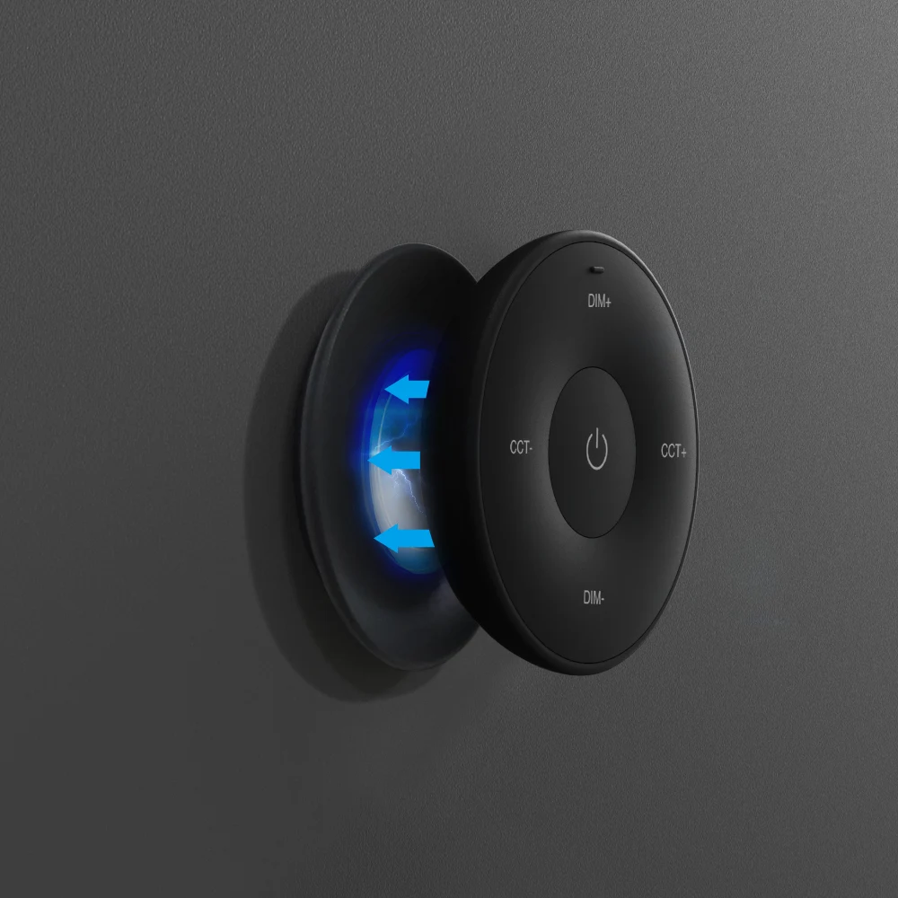 LED mini ovladač K2S-B Mi.Light MiBOXER pro jednobarevné a CCT LED pásky, RF 2,4 GHz, černý