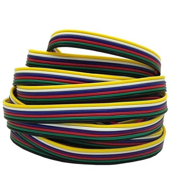 RGB+CCT KABEL 6-žílový plochý - 6x0,30mm2