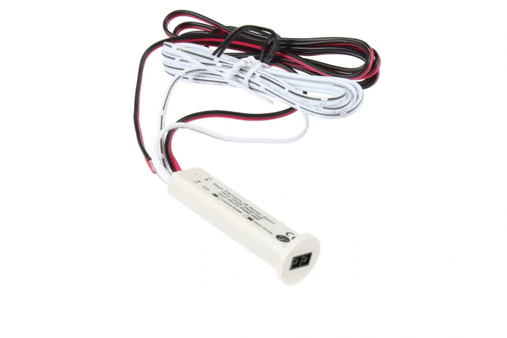 LED IR SPÍNAČ SKŘÍŇOVÝ 2v1 - DOOR/MOVE - 12V/24V - bílý