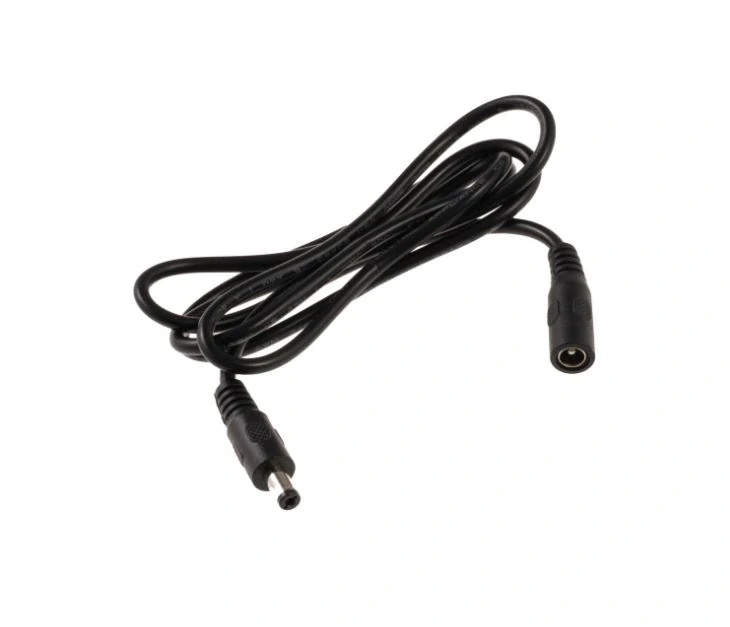 DC prodlužovací kabel s konektory SAMEC & SAMICE, 1m, 6A, černý