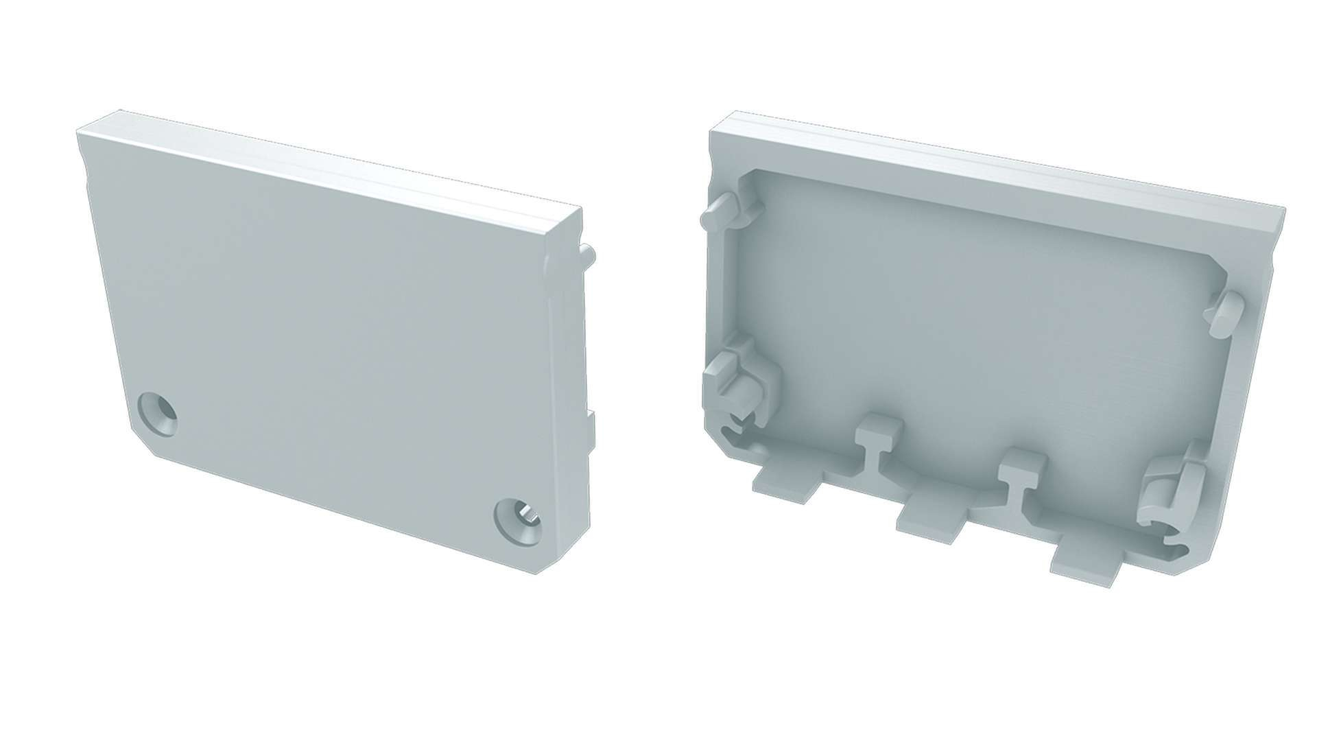 PVC koncové záslepky do LED profilu ILEDO, bílé