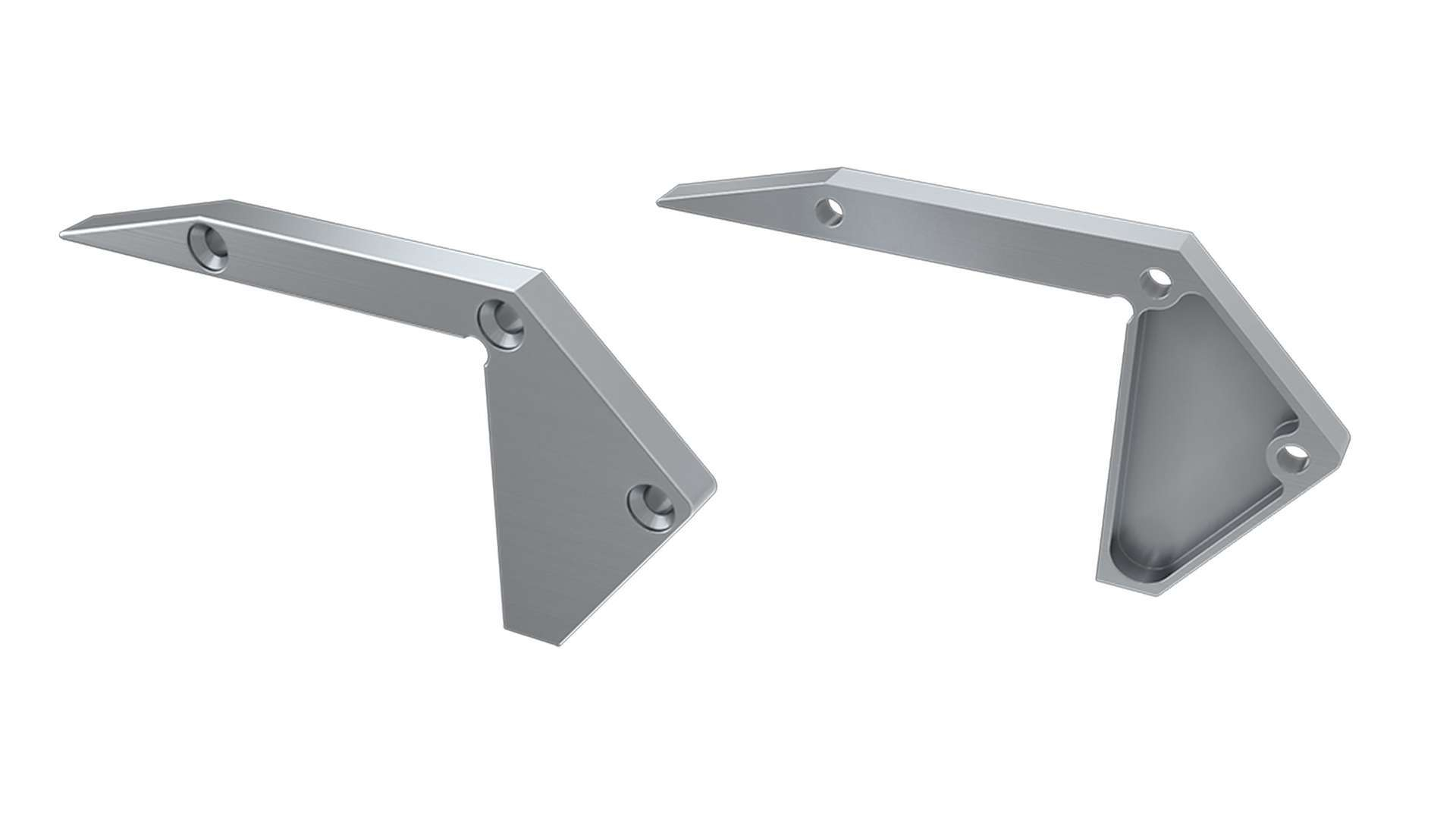 ALU koncové záslepky do LED profilu SCALA, stříbrné