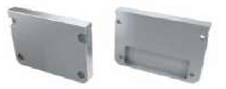 ALU koncové záslepky do LED profilu ILEDO, stříbrné