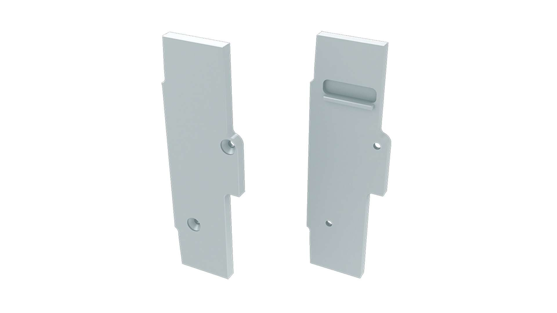 ALU koncové záslepky do LED profilu TIANO, bílé