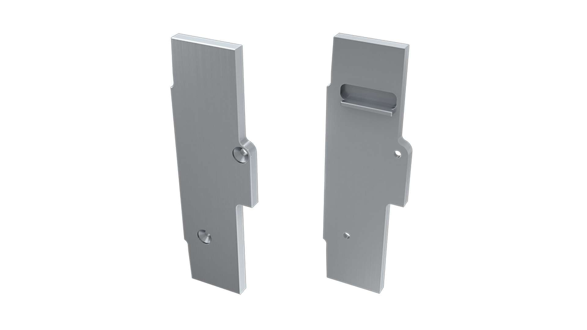 ALU koncové záslepky do LED profilu TIANO, stříbrné