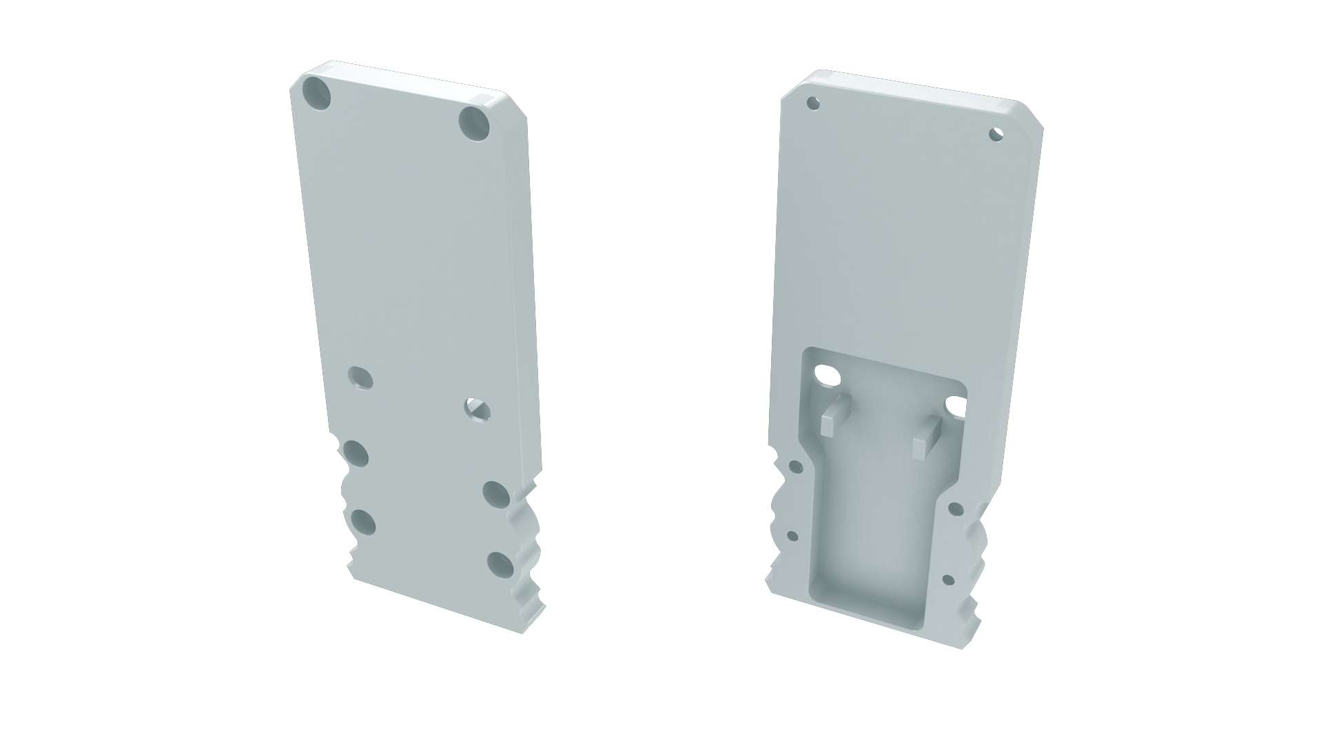 ALU koncové záslepky do montážního profilu TALIA M2 s LED profilem TALIA, bílé