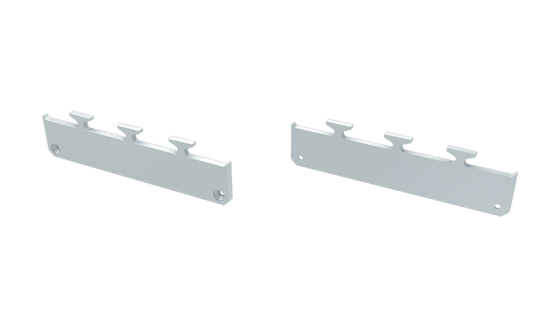 ALU koncové záslepky do montážního profilu LARGO M1, bílé